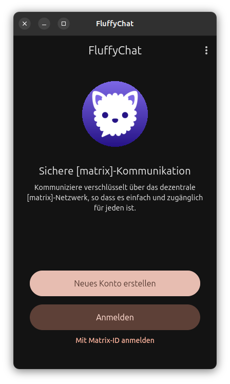 Screenshot Anmelden