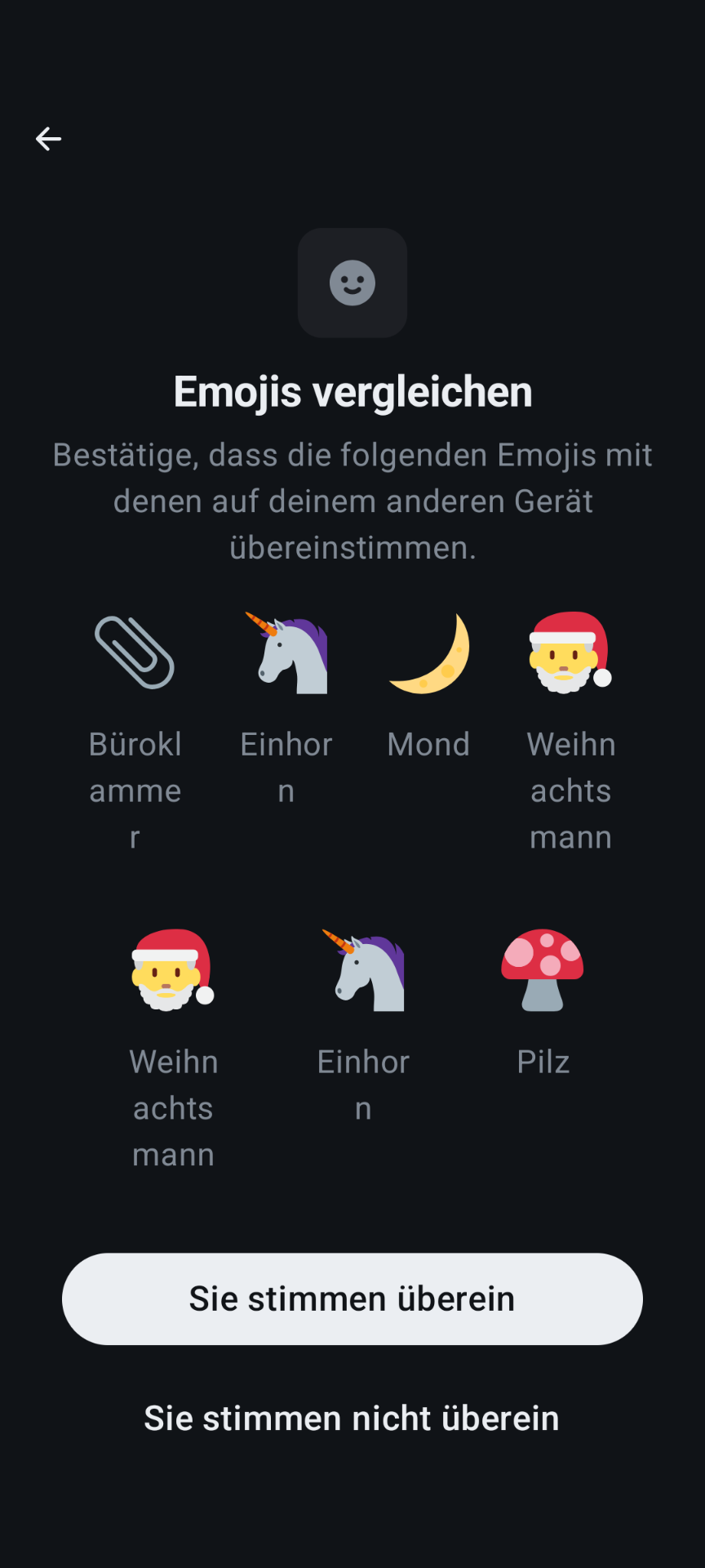 Screenshot Emojis starten