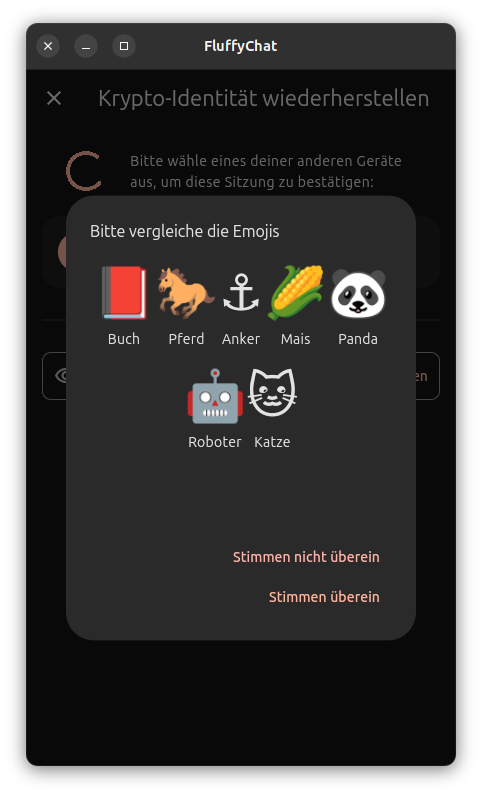 Screenshot Emoji vergleichen